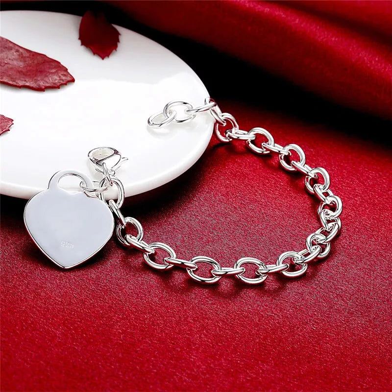 Silver Heart Bracelet