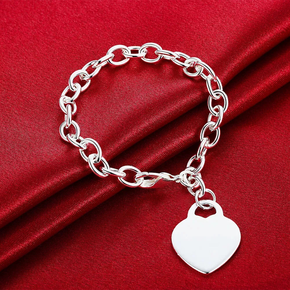 Silver Heart Bracelet